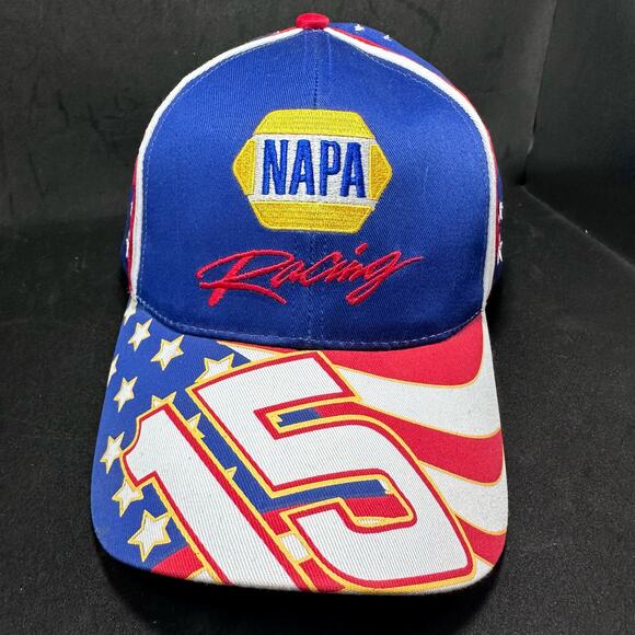 NAPA Racing Nascar #15 Michael Waltrip Hat Cap Strapback Embroidered Stars USA - Picture 13 of 13